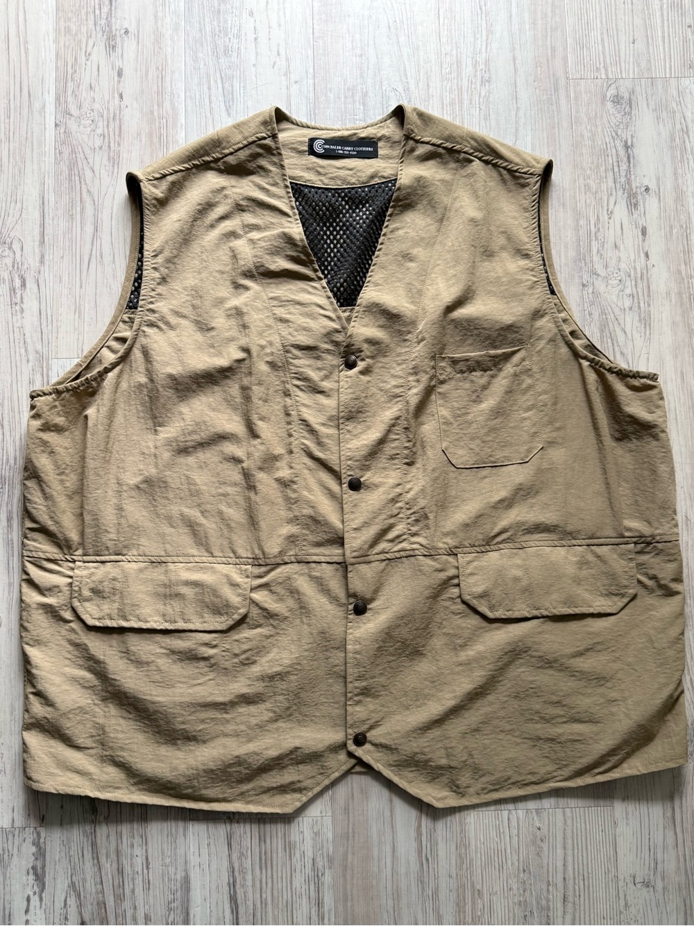 Concealed Carry Clothiers Men’s Vest 3X Tactical Gun Gear USA Travel Hiking